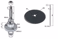 Kit disque ouvreur + moyeu Niaux 200