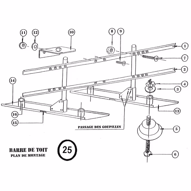 Kit fixation magnetique pour panneau 1200x400mm + sangle bicma