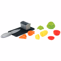 Kit légumes avec planche à découper et passoire