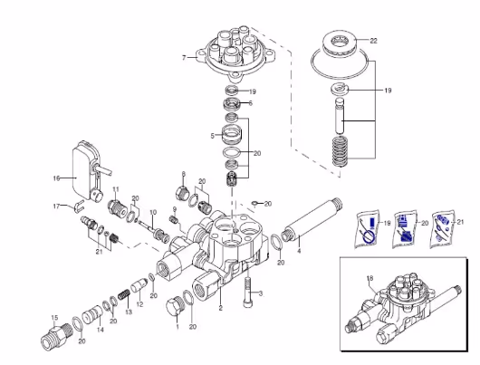 Kit piston pour nettoyeur Renson 159700