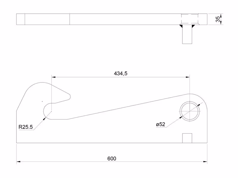 Kit plaque d'adaptation G/D, Remplacement pour: Claas - adaptable sur télescopiques Claas - ref 0013010800