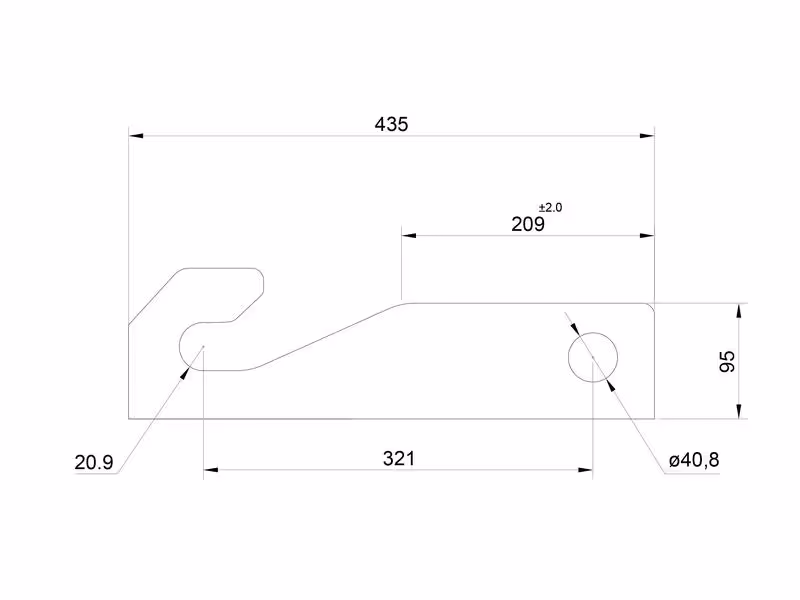 Kit plaque d'adaptation G/D, Remplacement pour: Kramer