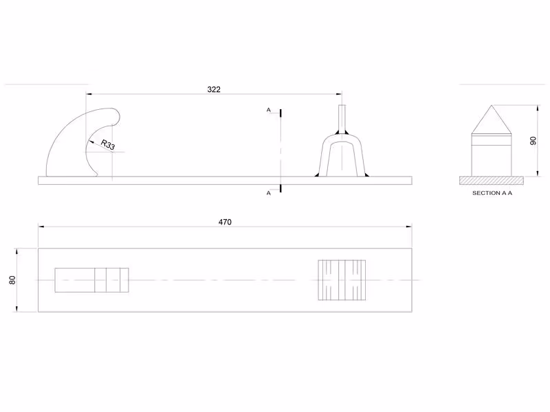 Kit plaque d'adaptation G/D, Remplacement pour: Trima