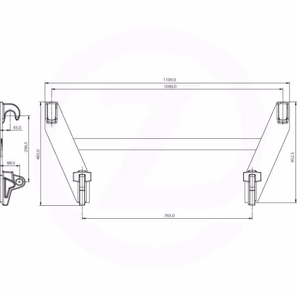 Kit plaque d'adaptation G/D Euro