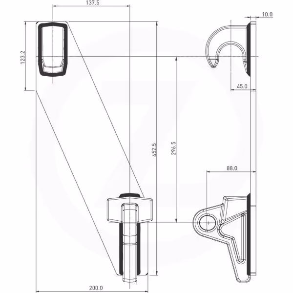 Kit plaque d'adaptation G/D Euro