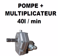 Kit pompe hydraulique et multiplicateur 40L/min