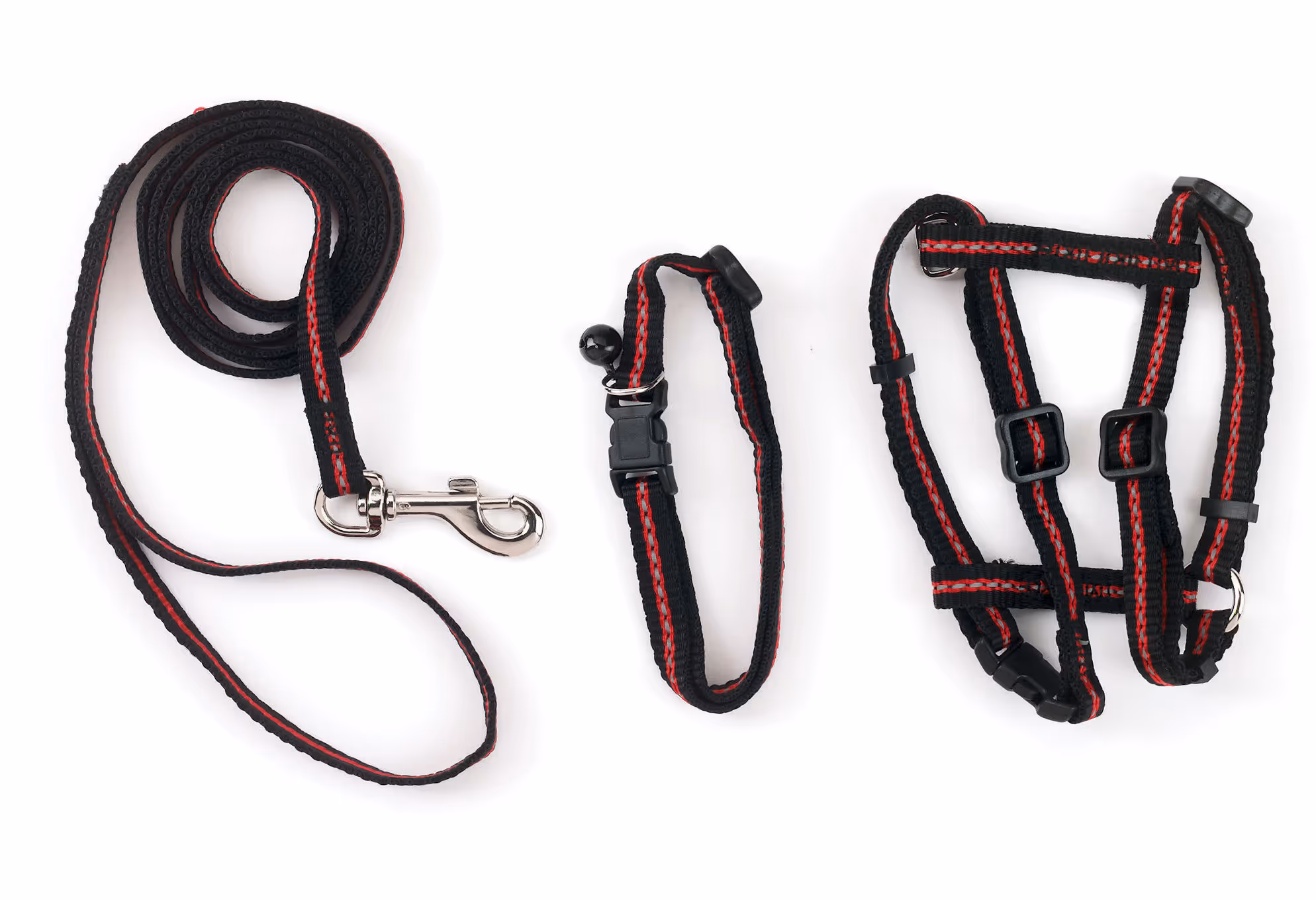 Kit pour chat harnais/laisse/collier