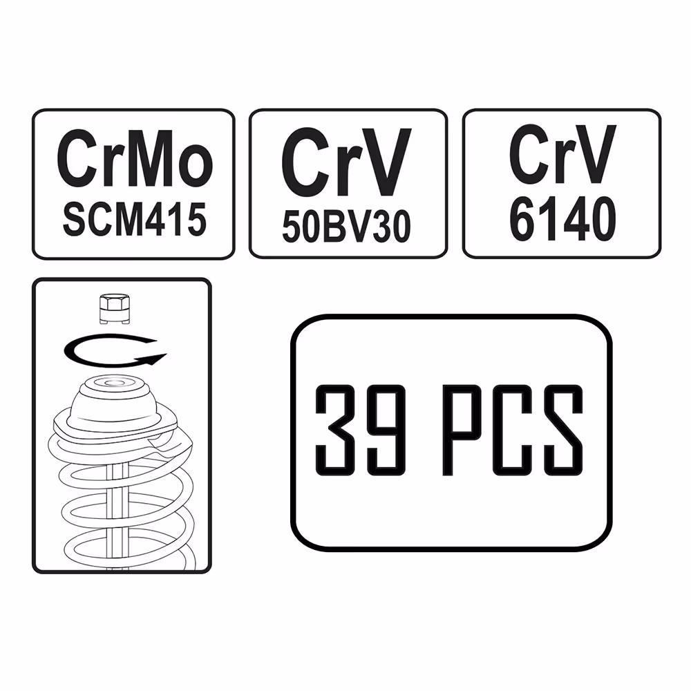 Kit pour démontage amortisseurs