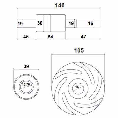 John Deere | Kit réparation pompe à eau RE11346