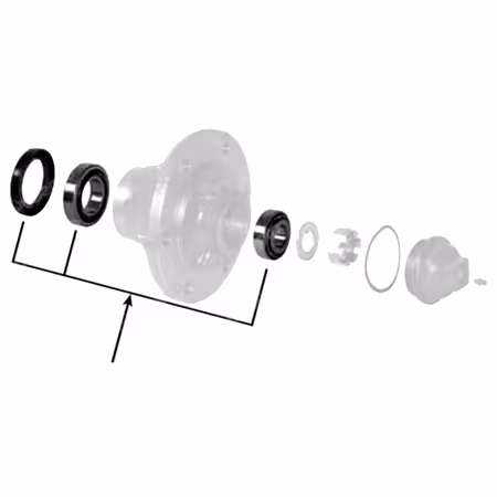 Kit réparation roulement de moyeu Ford 81825776