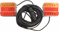 KIT SIGN. MAGNET.12M A LED ENTRE FEUX 4M ORANGE/ROUGE