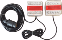 KIT SIGNAL. MAGNET.12M A LED ENTRE FEUX 4M BLANC/ROUGE