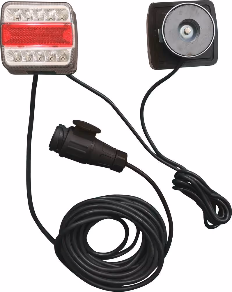 KIT SIGNALISATION 7M50 MAGNETIQUE A LED ENTRE FEUX 2.5M ROUGE/BLANC 13 PLOTS