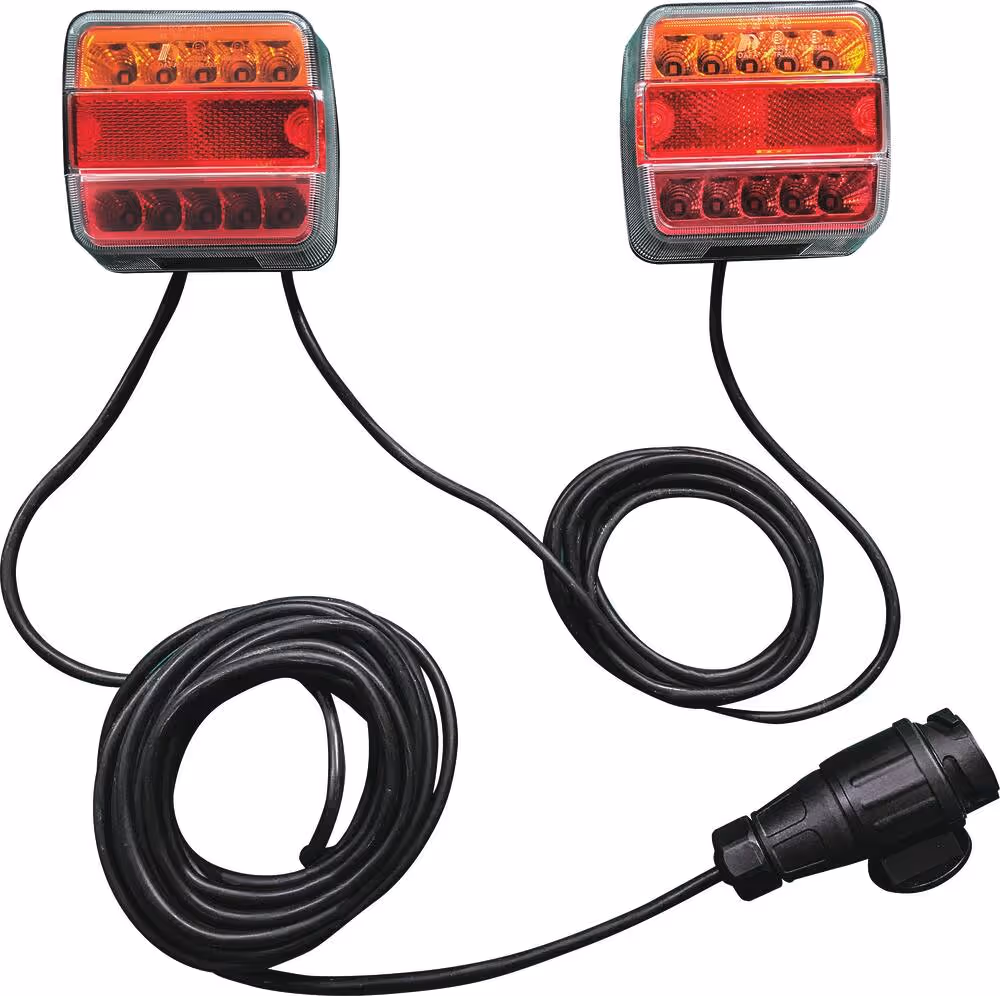 KIT SIGNALISATION 7M50 MAGNETIQUE LED ENTRE FEUX 2.5M ROUGE/ORANGE - 13 PLOTS