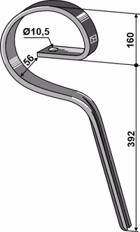 Kongskilde | Dent  pour ramasseuse de pierres