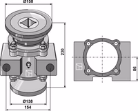 Kongskilde | Roulement coniques à billes compl.