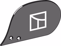 Krone | Étrave pour rasette VD181 - gauche