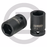 KS Tools 1/2" Douille à chocs 6 pans, courte, 17mm