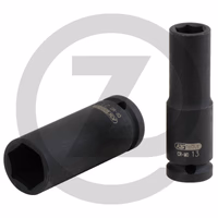 KS Tools 1/2" Douille à chocs 6 pans, longue, 9mm