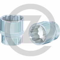 KS Tools 1/2" Douilles 12 pans CHROMEplus, 10 mm