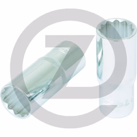 KS Tools 1/2" Douilles 12 pans CHROMEplus, longues, 17 mm
