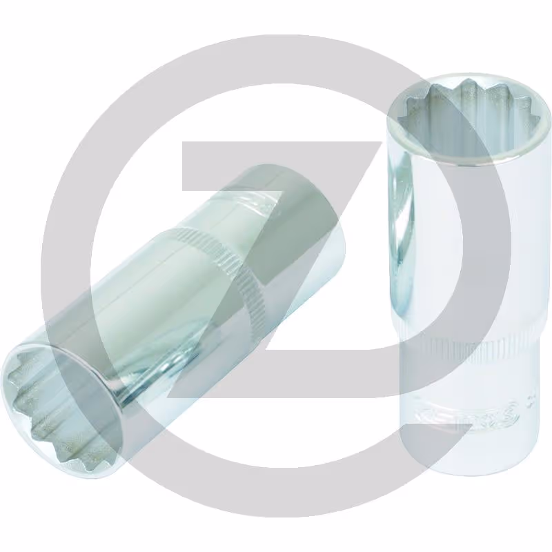 KS Tools 1/2" Douilles 12 pans CHROMEplus, longues, 18 mm