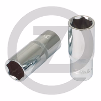 KS Tools 1/2" Douilles 6 pans CHROMEplus, longues, longues, 34 mm