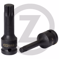 KS Tools 1/2" Douilles à chocs XZN, longues, M6