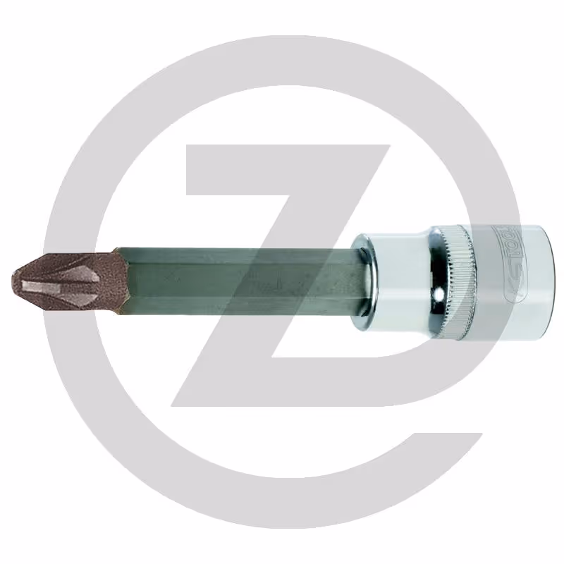 KS Tools 1/2" Douilles tournevis POZIDRIV CHROMEplus, longues, PZ4