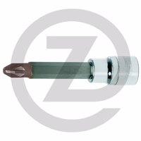 KS Tools 1/2" Douilles tournevis POZIDRIV CHROMEplus, longues, PZ4