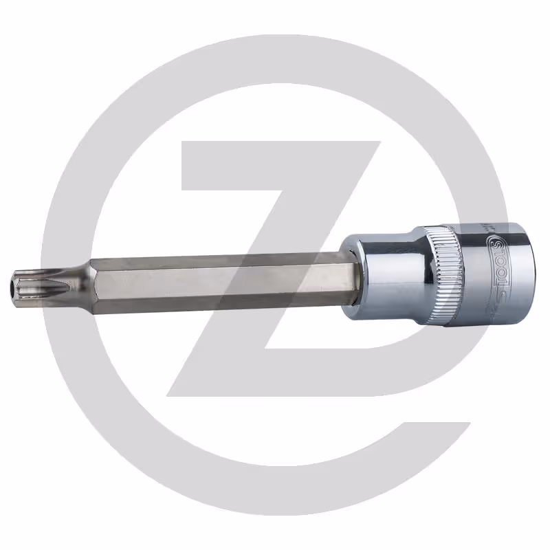KS Tools 1/2" Douilles tournevis TX percé CHROMEplus,longues, TB20