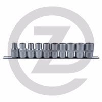 KS Tools 1/2" Jeu de douilles 6 pans CLASSIC, 10 pcs. 10-19 mm