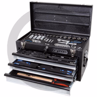 KS Tools 1/4"+1/2" Coffret d'outils universels CHROMEplus, 99 pcs. pouce