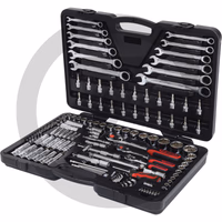KS Tools 1/4"+3/8"+1/2" CHROMEplus Coffret de douilles, 124 pcs.