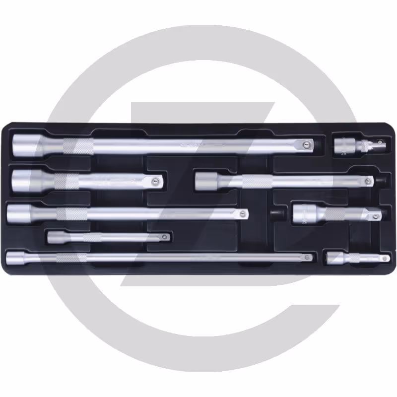 KS Tools 1/4"+3/8"+1/2" Jeu de rallonges, 9 pcs.
