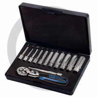 KS Tools 1/4" CHROMEplus Coffret de douilles, 13 pcs.