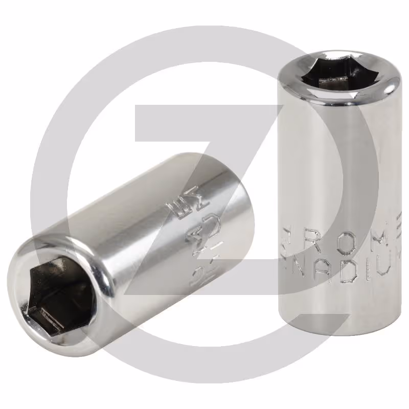 KS Tools 1/4" CHROMEplus Douilles porte-embouts, avec anneau de serrage