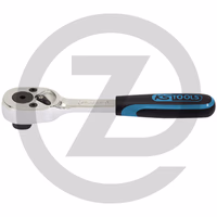 KS Tools 1/4" Cliquet réversible porte-embouts CHROMEplus, 72 dents, 115mm