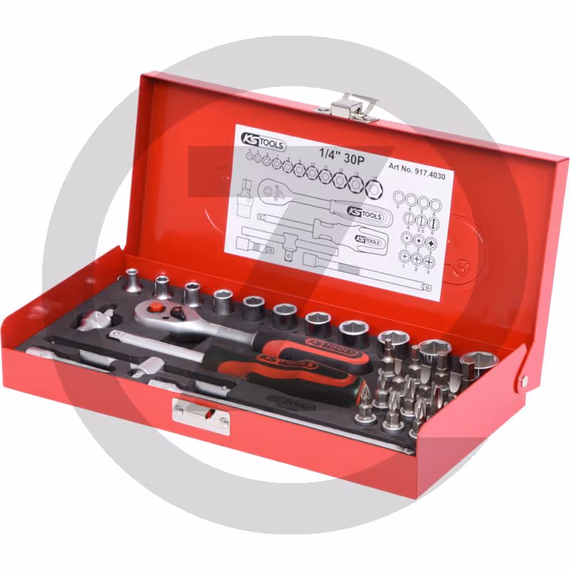 KS Tools 1/4" Coffret de douilles, 51 pcs.