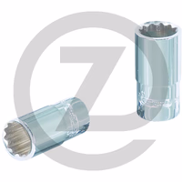 KS Tools 1/4" Douilles 12 pans CHROMEplus, 3/16"