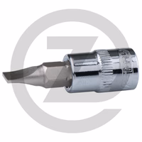 KS Tools 1/4" Douilles tournevis Fente CHROMEplus, 7mm