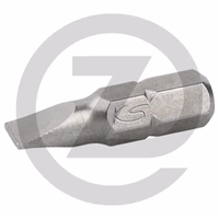 KS Tools 1/4" Embout de vissage Fente CLASSIC, 25mm, 4,5mm, pack de 5