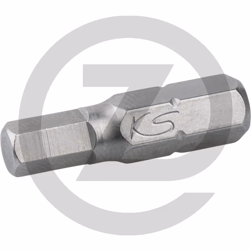 KS Tools 1/4" Embouts de vissage, 6 pans, 8mm, 25mm, S2, pack de 5