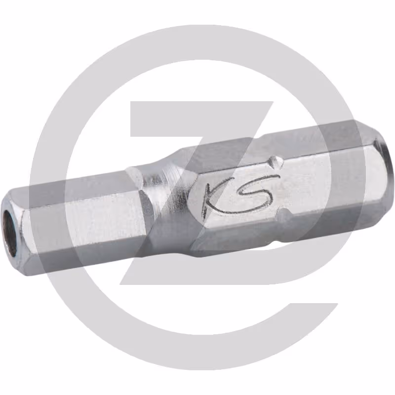 KS Tools 1/4" Embouts de vissage 6 pans percé CLASSIC, 25mm, 2,5mm