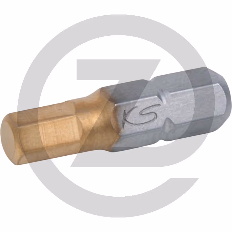 KS Tools 1/4" Embouts de vissage 6 pans TIN, 25 mm, 8 mm