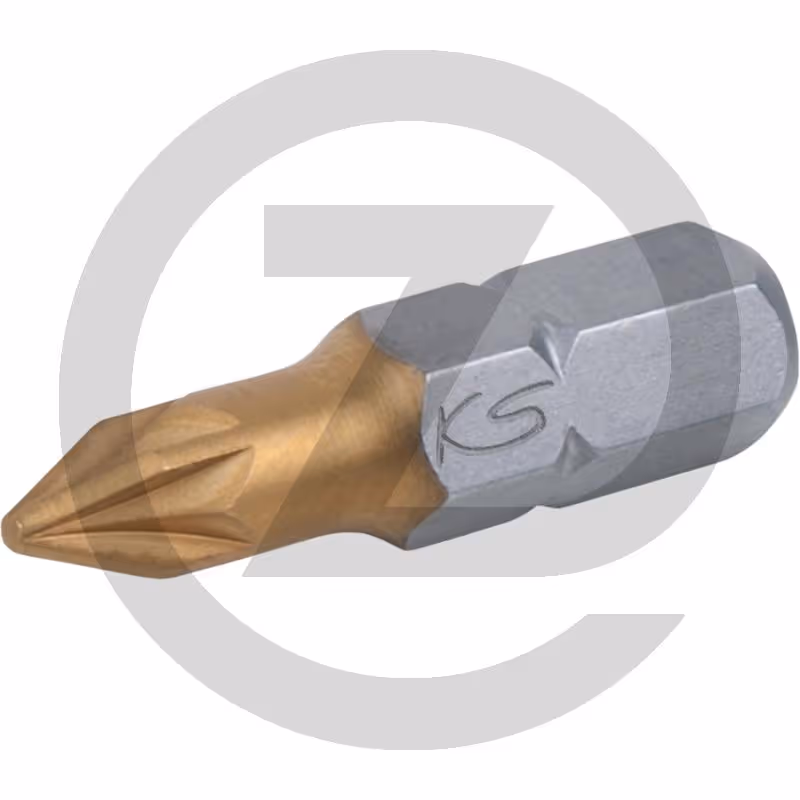 KS Tools 1/4" Embouts de vissage POZIDRIV TIN, 25mm, PZ1, pack de 5