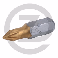 KS Tools 1/4" Embouts de vissage POZIDRIV TIN, 25mm, PZ2, pack de 5