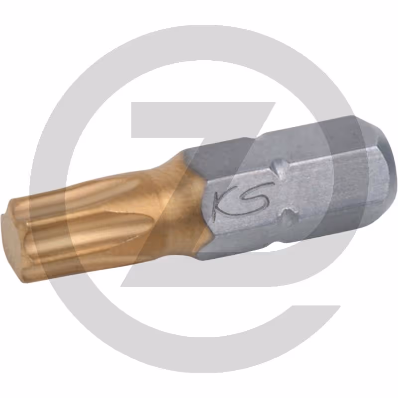 KS Tools 1/4" Embouts de vissage TX TIN, 25mm, T10, pack de 5