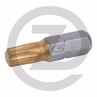 KS Tools 1/4" Embouts de vissage TX TIN, 25mm, T10, pack de 5