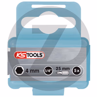 KS Tools 1/4" INOXplus® Bit pour Innensechskant-Schrauben, 25mm, 5mm